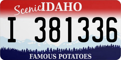ID license plate I381336