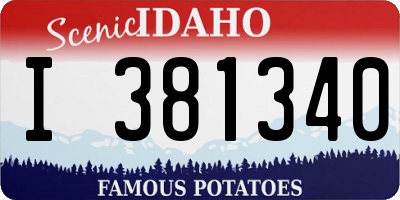 ID license plate I381340