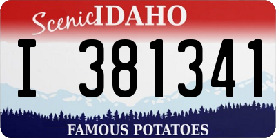 ID license plate I381341