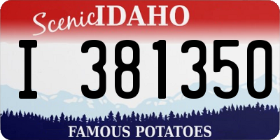 ID license plate I381350