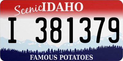 ID license plate I381379