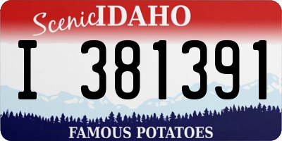 ID license plate I381391