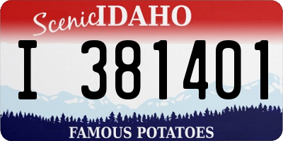 ID license plate I381401