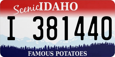 ID license plate I381440