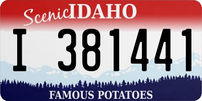 ID license plate I381441