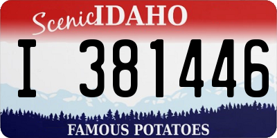 ID license plate I381446