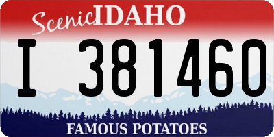 ID license plate I381460