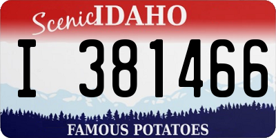 ID license plate I381466