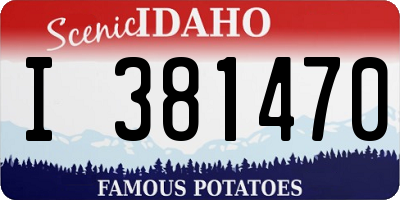 ID license plate I381470