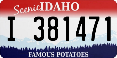 ID license plate I381471