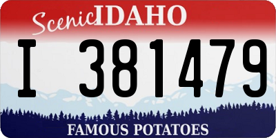 ID license plate I381479