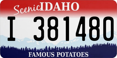 ID license plate I381480