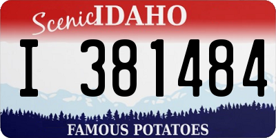 ID license plate I381484