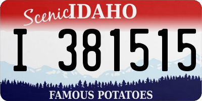 ID license plate I381515