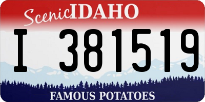 ID license plate I381519