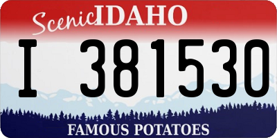 ID license plate I381530