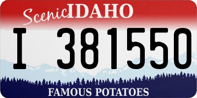 ID license plate I381550