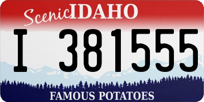 ID license plate I381555