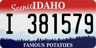 ID license plate I381579