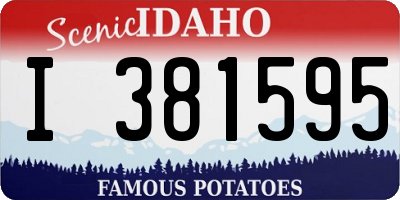 ID license plate I381595
