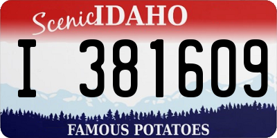 ID license plate I381609