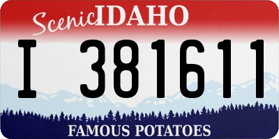 ID license plate I381611