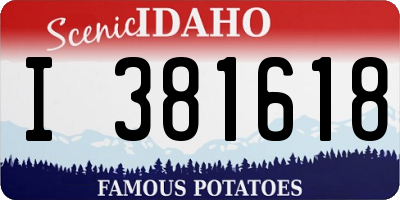 ID license plate I381618