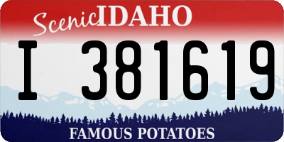 ID license plate I381619