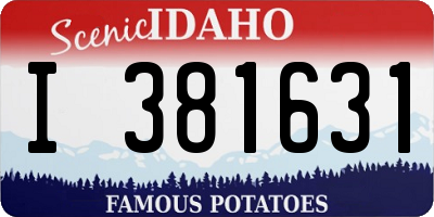 ID license plate I381631