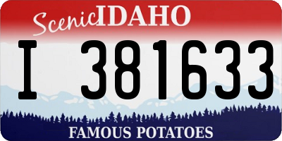 ID license plate I381633