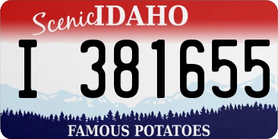 ID license plate I381655