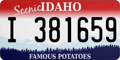 ID license plate I381659