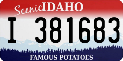 ID license plate I381683