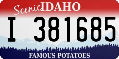 ID license plate I381685