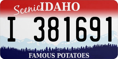 ID license plate I381691
