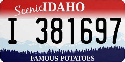 ID license plate I381697