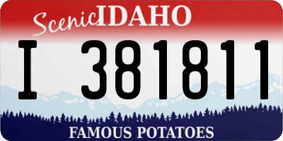 ID license plate I381811