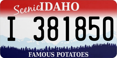 ID license plate I381850