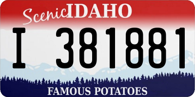 ID license plate I381881