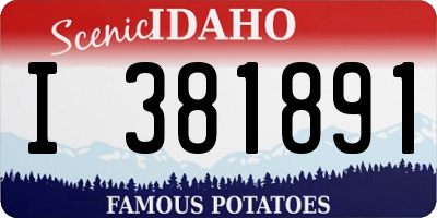 ID license plate I381891