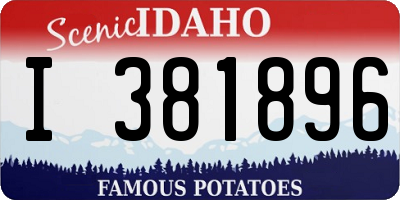 ID license plate I381896