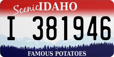 ID license plate I381946