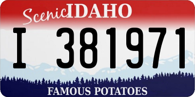 ID license plate I381971