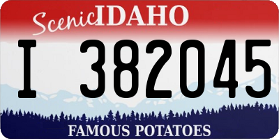 ID license plate I382045