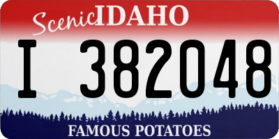ID license plate I382048