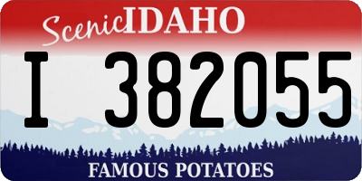 ID license plate I382055