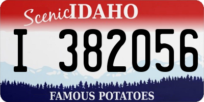 ID license plate I382056