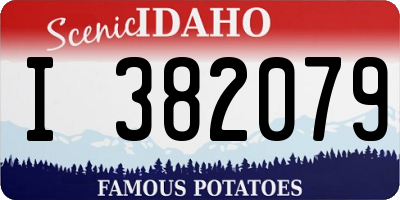 ID license plate I382079
