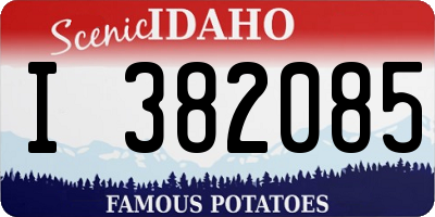 ID license plate I382085