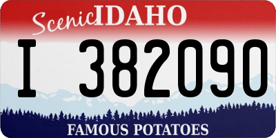 ID license plate I382090
